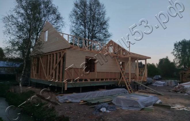4 Каркасный дом Д-31, 10x8м, 85.3 М², Республика Карелия, Пяткарантский район, посёлок Салми (12)